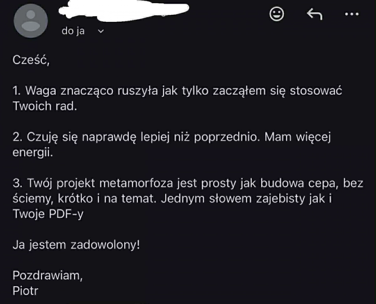 Opinia uczestnika Piotra
